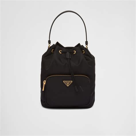 prada nylon bucket bag
